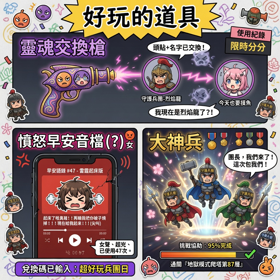 道具詳細說明 — 好玩的道具使用方式